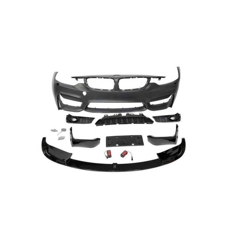 Pare-Choc Avant BMW F32 F33 F36 Look M4 II Lip spoiler, Bmw Pare-Choc Avant BMW F32 F33 F36 Look M4 II Lip spoiler, Bmw