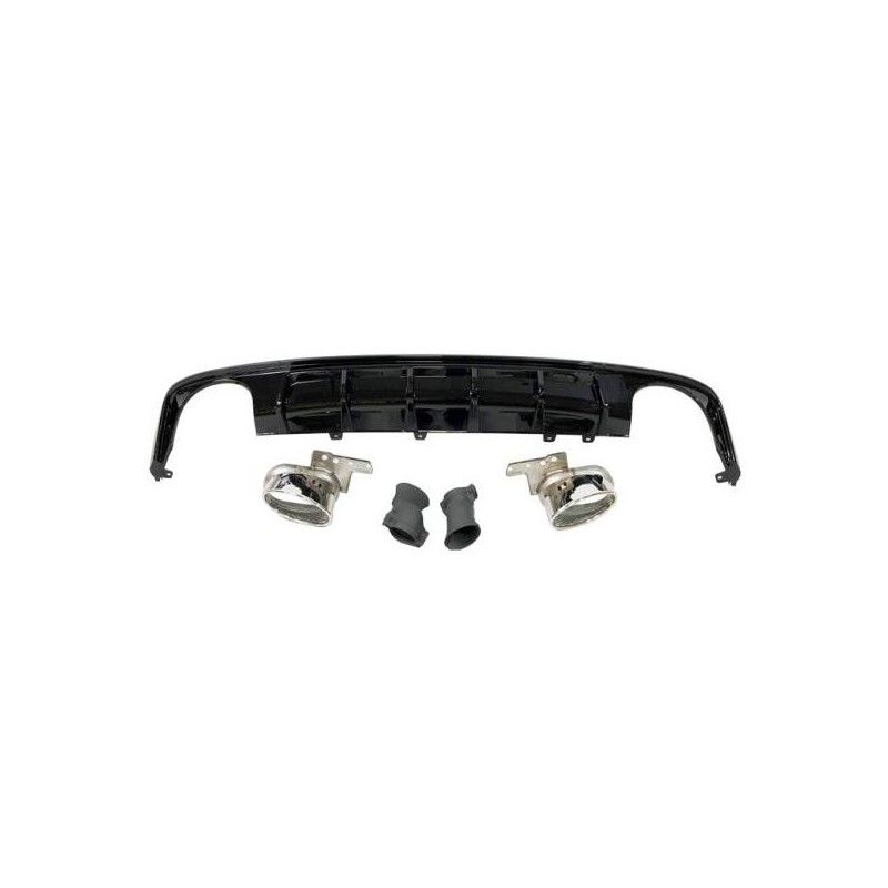 Diffuseur Arrière Audi A6 / A6 Avant C8 19-21 Look RS6, Audi Diffuseur Arrière Audi A6 / A6 Avant C8 19-21 Look RS6, Audi