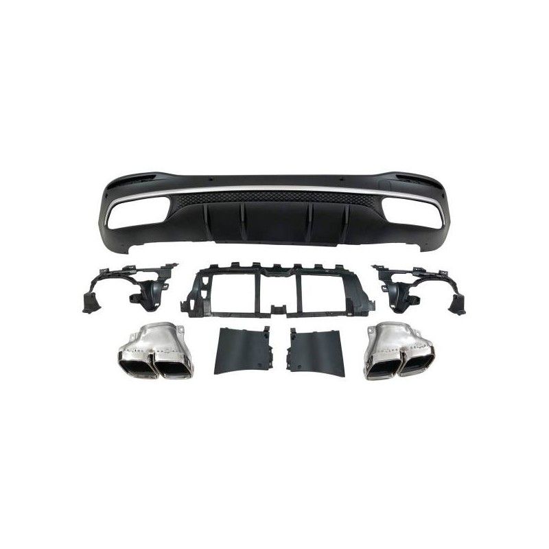 Déflecteur Arrière Mercedes W167 GLE 2020 Tuyères, Mercedes Déflecteur Arrière Mercedes W167 GLE 2020 Tuyères, Mercedes