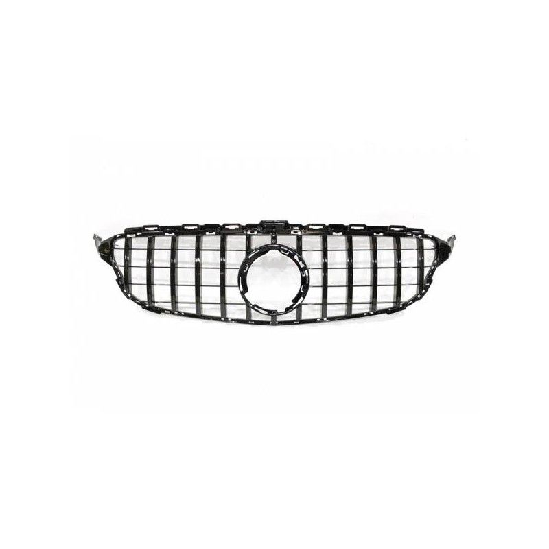 Calandre Mercedes W205 2019 Look GT Full Black, Mercedes Calandre Mercedes W205 2019 Look GT Full Black, Mercedes