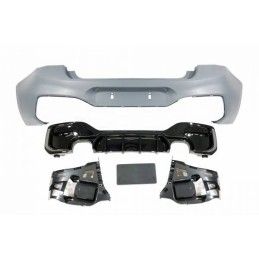 Pare-Choc Arrière BMW F20 /F21 LCI 15-18 Look Performance 2 Sortie double Noir brillant, Bmw