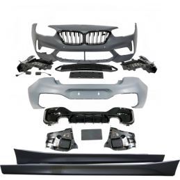 Kit De Carrosserie BMW F20 LCI Look M2C 2 Sortie double Noir brillant, Bmw