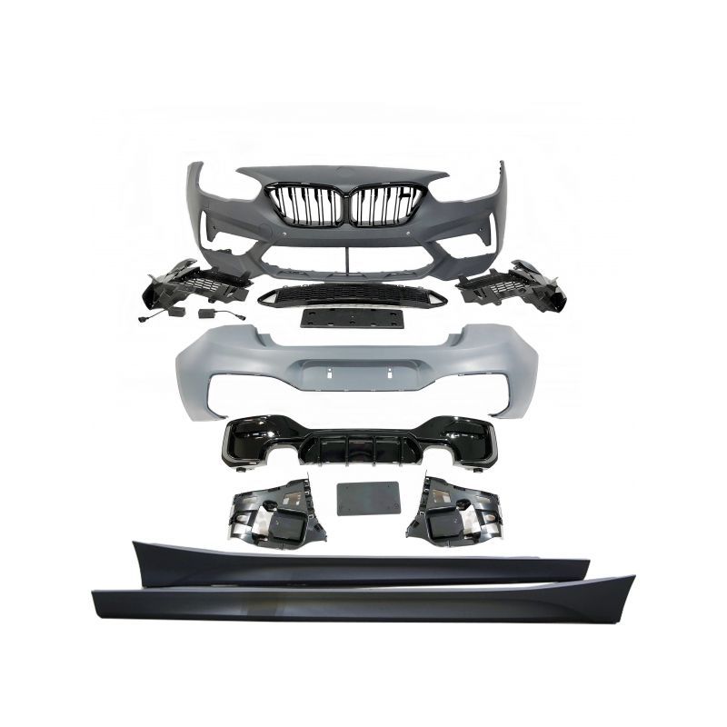 Kit De Carrosserie BMW F20 LCI Look M2C 2 Sortie double Noir brillant, Bmw Kit De Carrosserie BMW F20 LCI Look M2C 2 Sortie double Noir brillant, Bmw