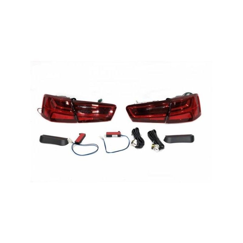 Feux Arrières Audi A6 Sedan 2011-2015 Look 2016 Red, Audi Feux Arrières Audi A6 Sedan 2011-2015 Look 2016 Red, Audi