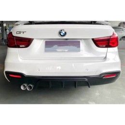 Diffuseur Arrière BMW F34 GT 2 sorties simples Noir brillant, Bmw