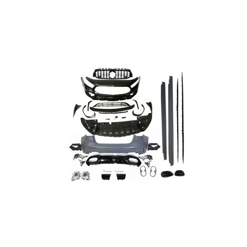 Kit De Carrosserie Mercedes W177 look A45 S Grill GT Black, Mercedes Kit De Carrosserie Mercedes W177 look A45 S Grill GT Black, Mercedes