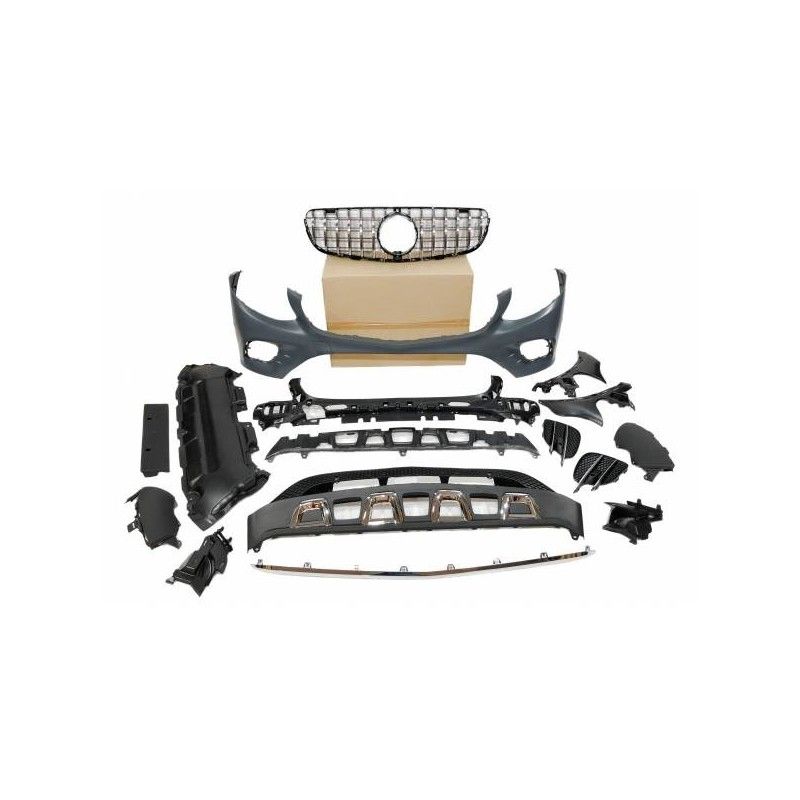 Pare-Choc Avant Mercedes X253 / C253 Coupe 2015-2019 look AMG C43, Mercedes Pare-Choc Avant Mercedes X253 / C253 Coupe 2015-2019 look AMG C43, Mercedes