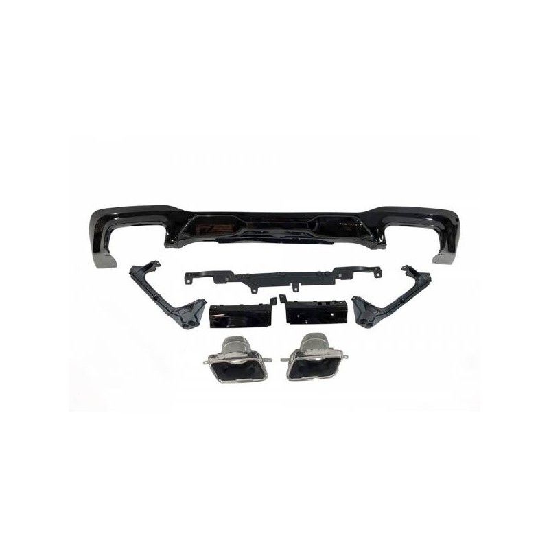 Diffuseur Arrière BMW F44 look M Performance Noir brillant, Bmw Diffuseur Arrière BMW F44 look M Performance Noir brillant, Bmw