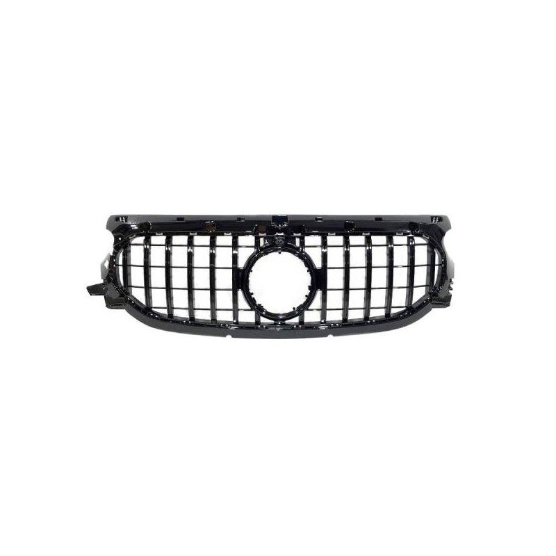 Calandre Mercedes H247 GLA 2021+ Look GT Full Black, Mercedes Calandre Mercedes H247 GLA 2021+ Look GT Full Black, Mercedes