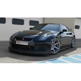 LAME AVANT MAXTON / SPLITTER V.2 NISSAN GT-R AVANT FACELIFT COUPE (R35-SERIES) Noir Brillant