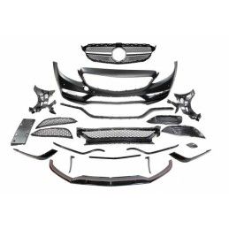 Pare - Choc Avant Mercedes W205 2014-2018 Coupe / 4P / SW look AMG C63 Déflecteur avant, Mercedes
