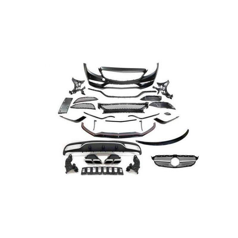 Kit De Carrosserie Mercedes W205 2014-2018 Coupe Look AMG C63, Mercedes Kit De Carrosserie Mercedes W205 2014-2018 Coupe Look AMG C63, Mercedes