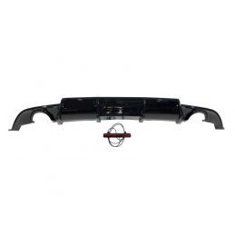 Diffuseur Arrière Volkswagen Golf 7.5 Look TCR Noir brillant Red Light, Volkswagen