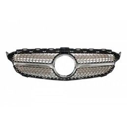 Calandre Mercedes W205 2014-2018 Look Diamond Chromed, Mercedes