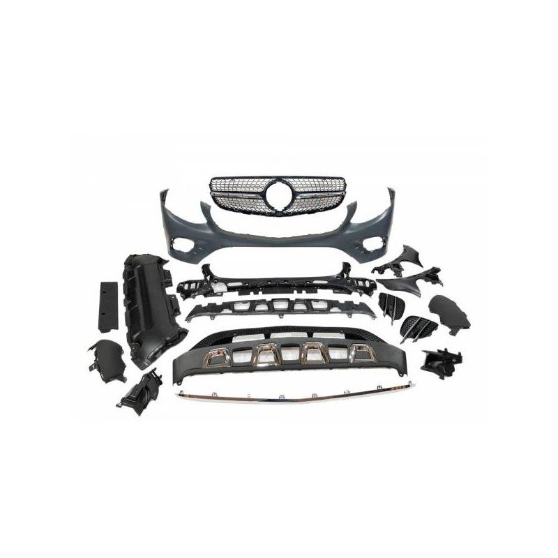 Pare-Choc Avant Mercedes X253 / C253 Coupe 2015-2019 look AMG C43, Mercedes Pare-Choc Avant Mercedes X253 / C253 Coupe 2015-2019 look AMG C43, Mercedes