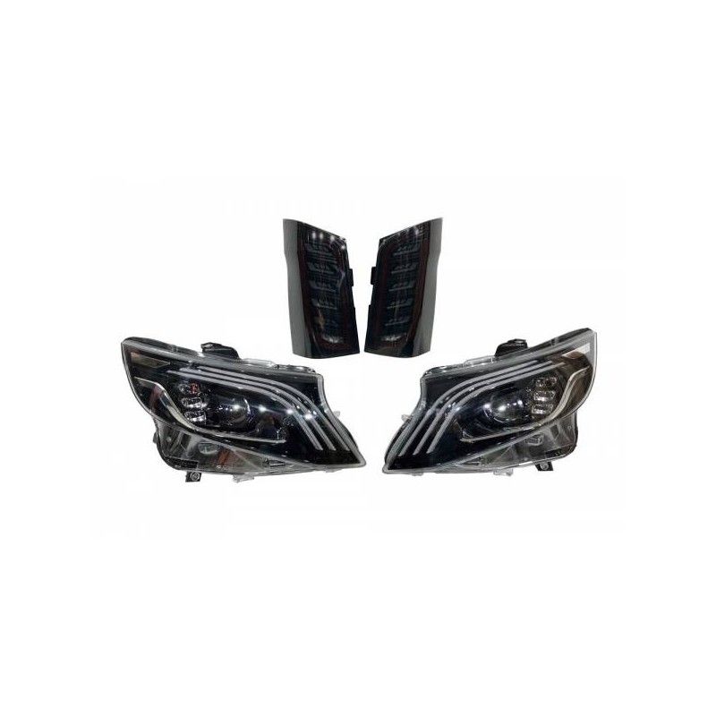 Phare Avant et feux arrières Mercedes Vito 260 2016-2020 Look Mayback, Mercedes Phare Avant et feux arrières Mercedes Vito 260 2016-2020 Look Mayback, Mercedes
