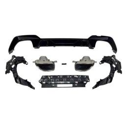 Diffuseur Arrière BMW G20 / G21 340 Look M Performance Noir brillant, Bmw
