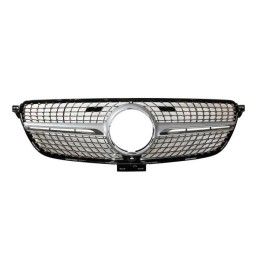 Calandre Mercedes GLE Coupe C292 (2015-2018) GLE W166 SUV (2015-2018) Look Diamond Caméra Chromed, Mercedes