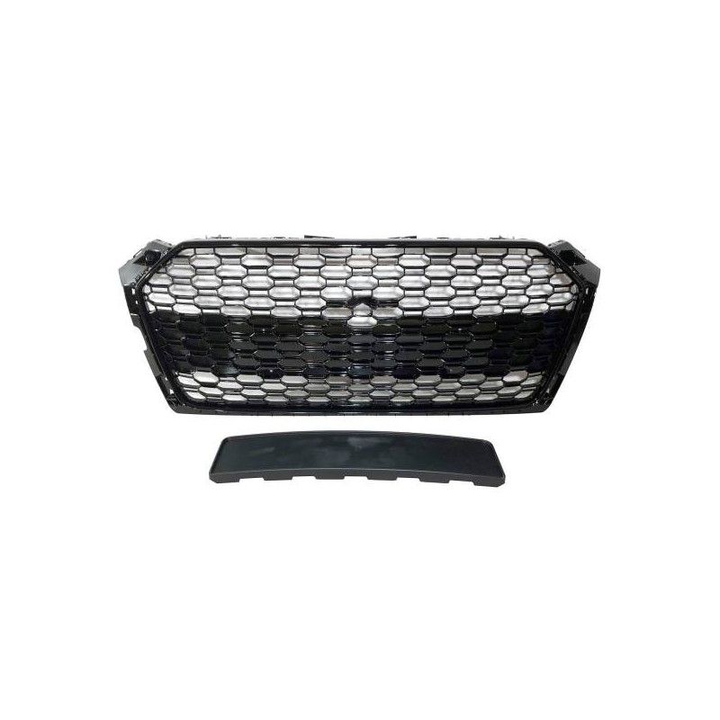 Calandre Audi A5 18-20 Look RS5 Noir brillant Caméra, Audi Calandre Audi A5 18-20 Look RS5 Noir brillant Caméra, Audi