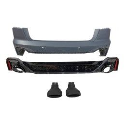 Pare-Choc Arrière Audi A6 C8 Avant 2020 Look RS6 Carbone, Audi