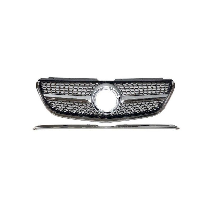 Calandre Mercedes Vito W447 2022+ Look Diamond, Mercedes Calandre Mercedes Vito W447 2022+ Look Diamond, Mercedes