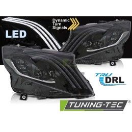 HEADLIGHTS LED BLACK fits...