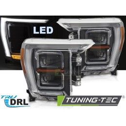 LED HEADLIGHTS BLACK DRL...