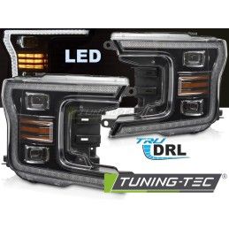 LED HEADLIGHTS BLACK DRL...