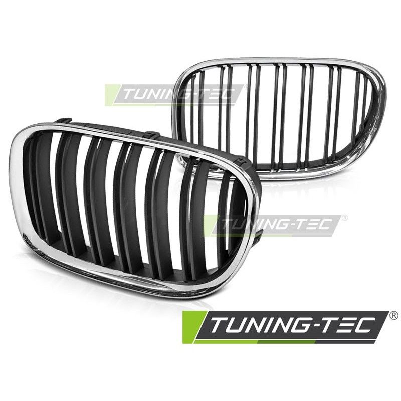 GRILLE CHROME BLACK DOUBLE BAR fits BMW F01 09-15, Bmw GRILLE CHROME BLACK DOUBLE BAR fits BMW F01 09-15, Bmw