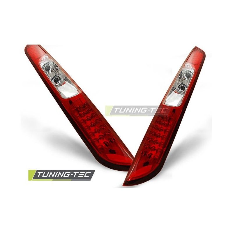 FORD FOCUS MK2 09.04-08 HATCHBACK RED WHITE LED , Focus II 04-10