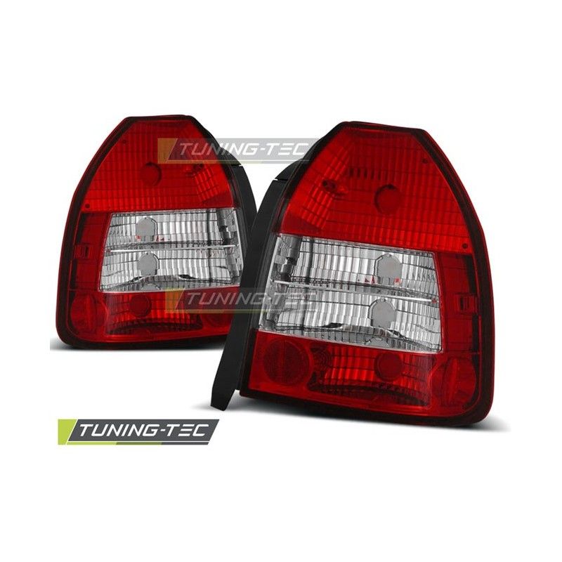 HONDA CIVIC 09.95-02.01 3D RED WHITE, Civic 6 96-00
