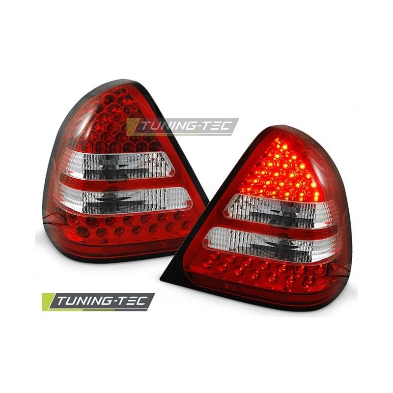 LED TAIL LIGHTS RED WHITE fits MERCEDES W202 C-KLASA 06.93-06.00, Classe C W202