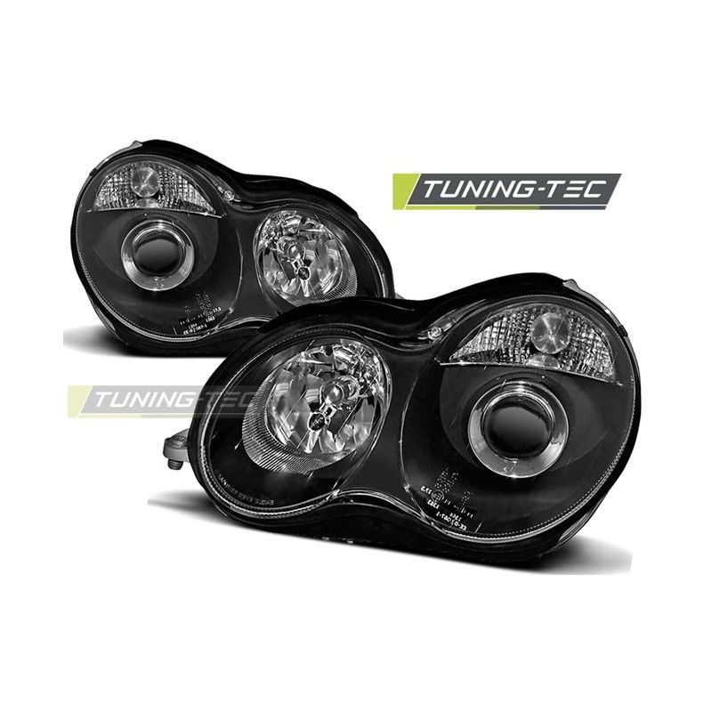 HEADLIGHTS BLACK fits MERCEDES W203 C-KLASA 07.00-03.04, Classe C W203 HEADLIGHTS BLACK fits MERCEDES W203 C-KLASA 07.00-03.04, Classe C W203