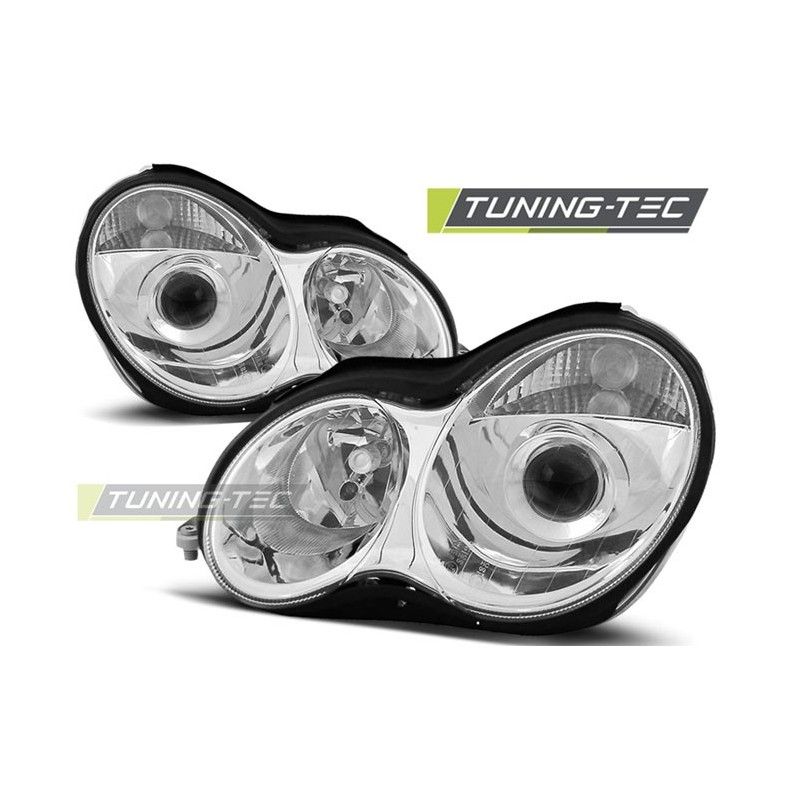 HEADLIGHTS CHROME fits MERCEDES W203 C-KLASA 07.00-03.04, Classe C W203 HEADLIGHTS CHROME fits MERCEDES W203 C-KLASA 07.00-03.04, Classe C W203