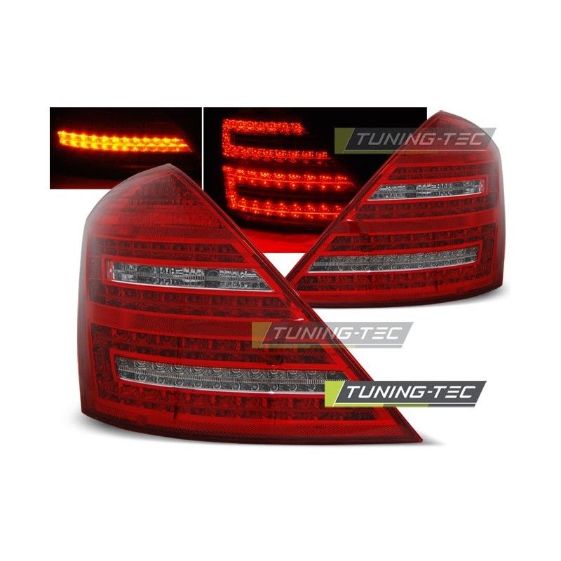 LED TAIL LIGHTS RED WHITE fits MERCEDES W221 S-KLASA 05-09, Classe S W221