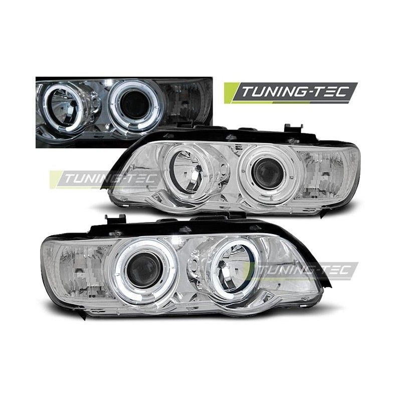 HEADLIGHTS ANGEL EYES CHROME fits BMW X5 E53 09.99-10.03, X5 E53