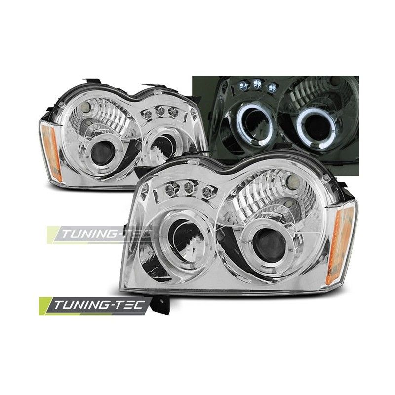 CHRYSLER JEEP GRAND CHEROKEE 05-08 ANGEL EYES CHROME , Jeep