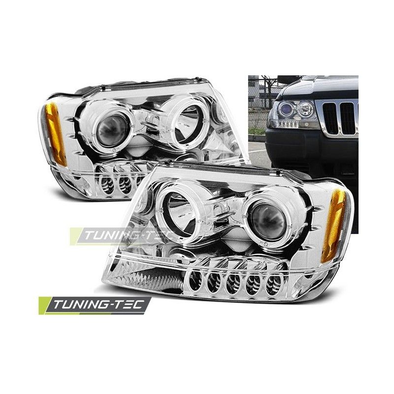 CHRYSLER JEEP GRAND CHEROKEE 99-05.05 ANGEL EYES CHROME, Jeep
