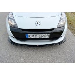 Maxton LAME DU PARE-CHOCS AVANT / SPLITTER V.1 RENAULT CLIO MK3 RS FACELIFT Gloss Black, RE-CL-3F-RS-FD1G Tuning.fr