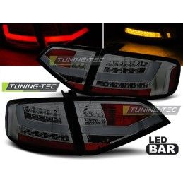 LED TAIL LIGHTS SMOKE fits AUDI A4 B8 08-11 SEDAN, A4 B8 08-11