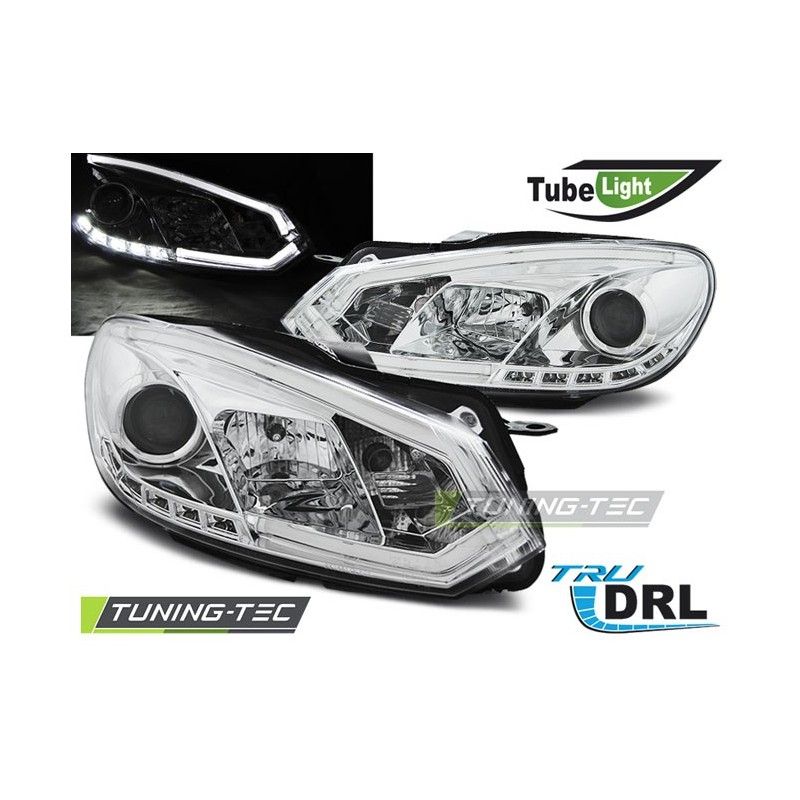 HEADLIGHTS TUBE LIGHT DRL CHROME fits VW GOLF 6 10.08-12, golf 6 HEADLIGHTS TUBE LIGHT DRL CHROME fits VW GOLF 6 10.08-12, golf 6