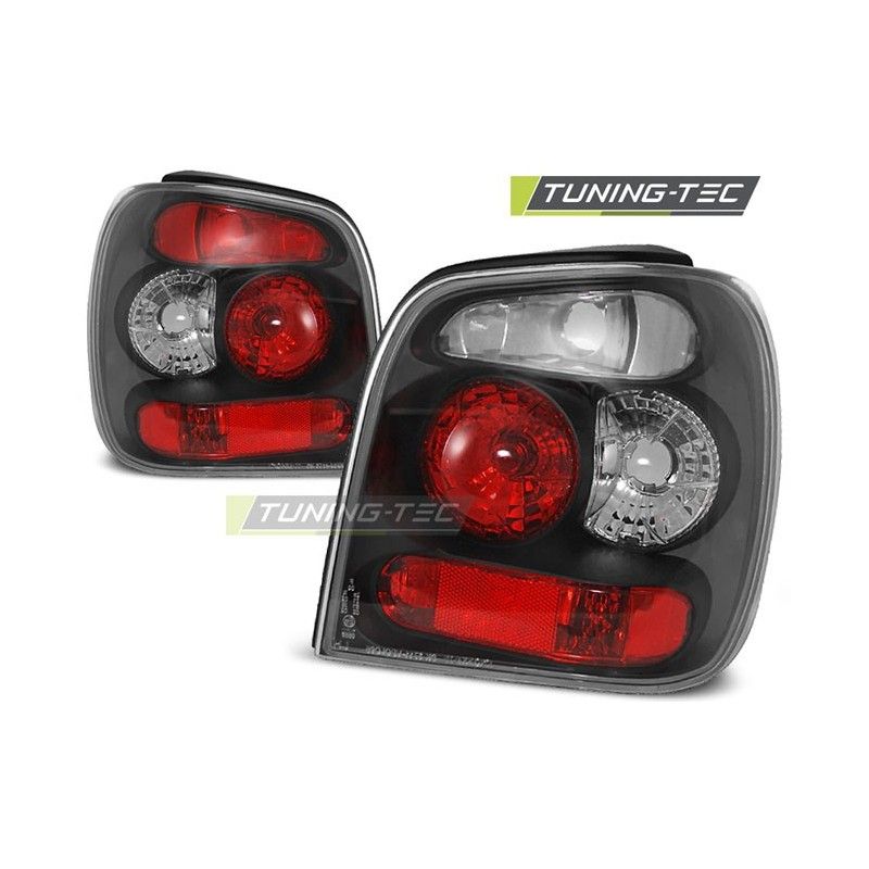 TAIL LIGHTS BLACK fits VW POLO 6N 10.94-09.99, Polo III 6N/6N2 94-01