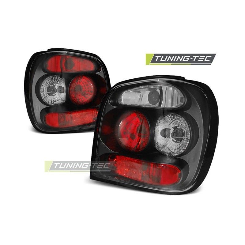TAIL LIGHTS BLACK fits VW POLO 6N2 10.99-10.01, Polo III 6N/6N2 94-01
