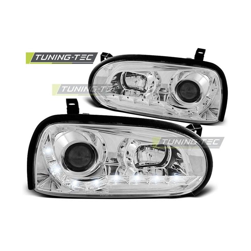 HEADLIGHTS DAYLIGHT CHROME fits VW GOLF 3 09.91-08.97, Golf 3