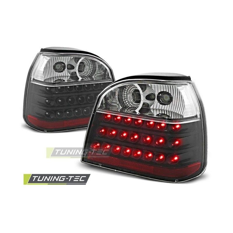 LED TAIL LIGHTS BLACK fits VW GOLF 3 09.91-08.97, Golf 3