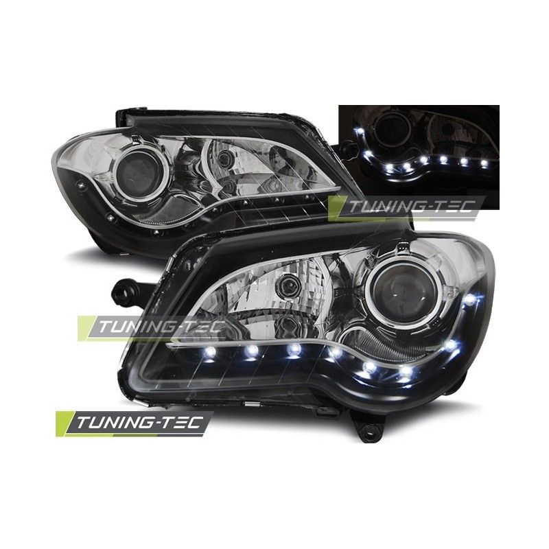 HEADLIGHTS DAYLIGHT BLACK fits VW TOURAN 06-10, Touran I 03-10