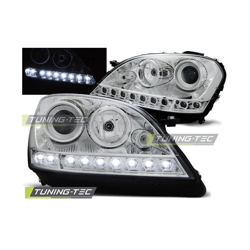 HEADLIGHTS DAYLIGHT CHROME fits MERCEDES W164 ML M-KLASA 05-07, ML W164