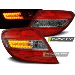 LED TAIL LIGHTS RED SMOKE fits MERCEDES C-KLASA W204 SEDAN 07-10, Classe C W204