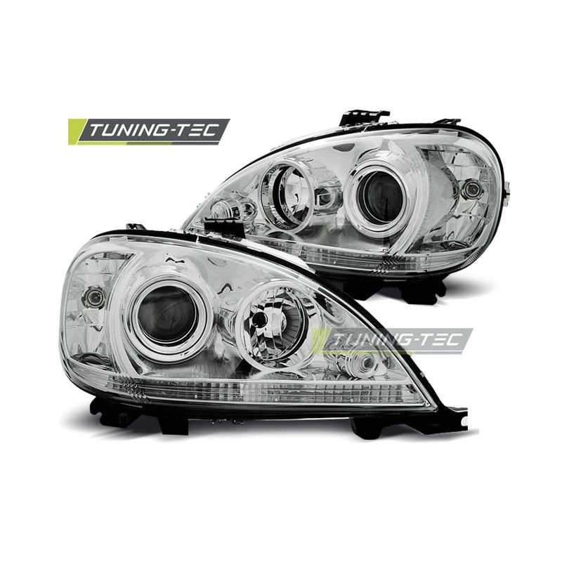 HEADLIGHTS CHROME fits MERCEDES W163 ML M-KLASA 09.01-05, ML W163 HEADLIGHTS CHROME fits MERCEDES W163 ML M-KLASA 09.01-05, ML W163