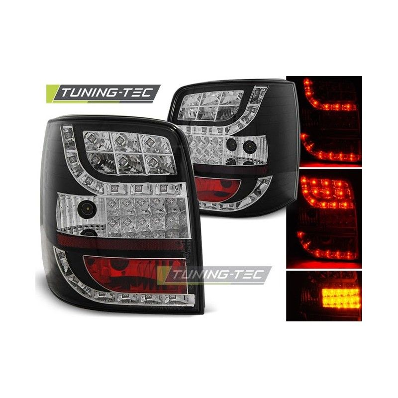 LED TAIL LIGHTS BLACK LED INDICATOR fits VW PASSAT B5 96-00 VARIANT, Passat B5 96-05